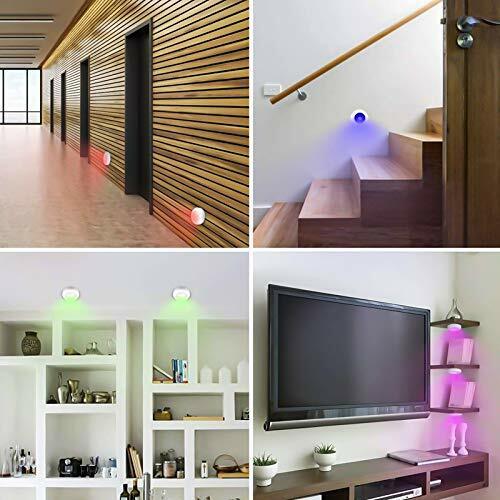 Wireless LED Light 4 Pack Remote Control RGB 16 Color Changing Cabinet Closet