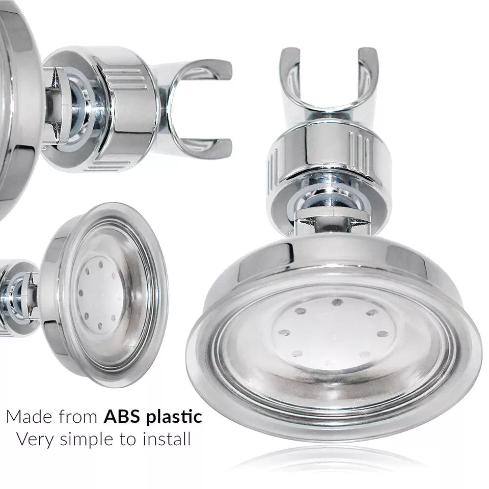 Adjustable Shower Head Holder Removable Suction Cup Shower Head Bracket No Drill