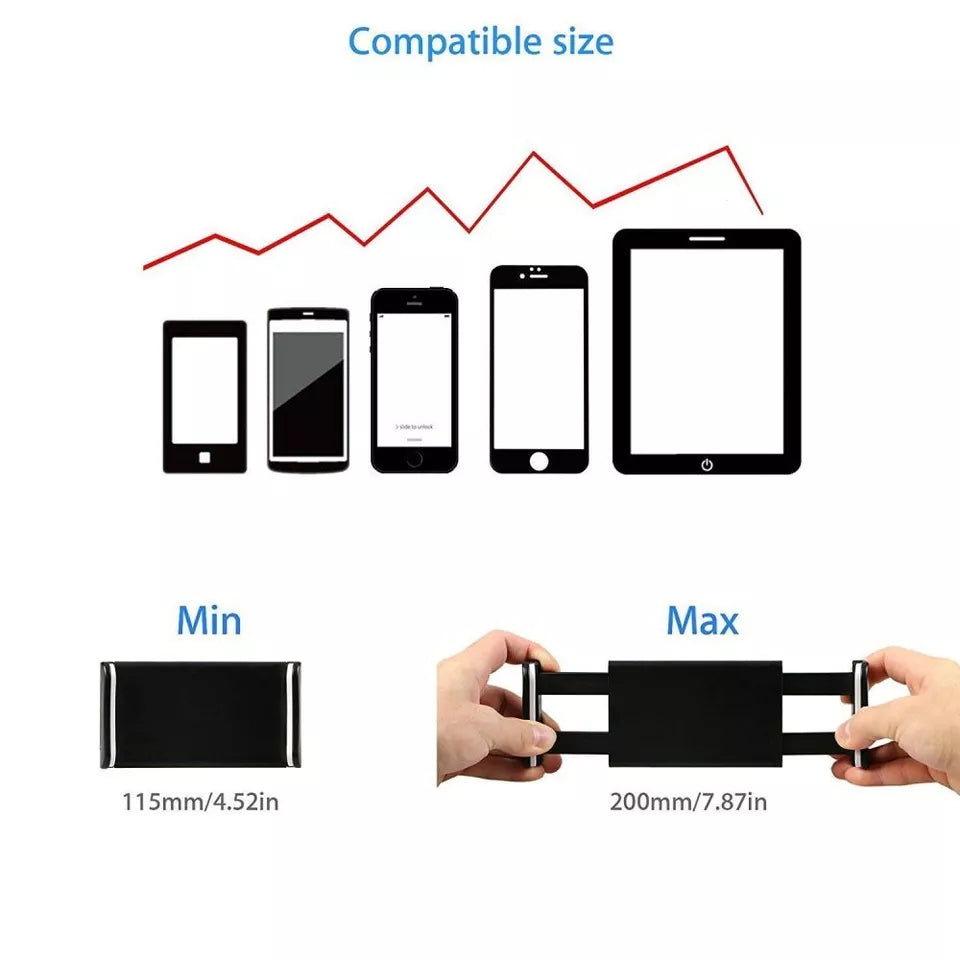 100CM 360°Rotating Tablet Stand Holder Lazy Bed Desk Mount For iPad Air iPhone Samsung