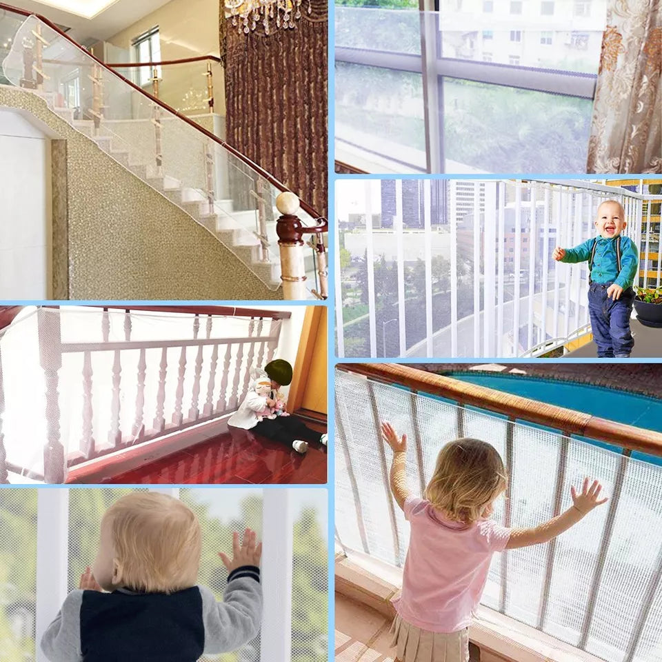 2M/3M Multi-function Balcony Safety Mesh Children Protector Fence Banister Guard Net