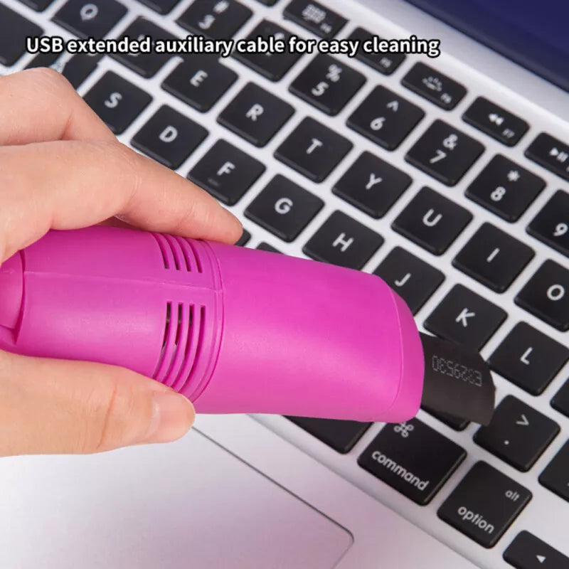Mini Computer Vacuum USB Keyboard Cleaner PC Laptop Brush Dust Cleaning Kit