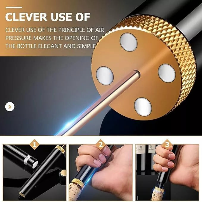 Loritia Wine Opener AeroPop Wine Opener,Portable Pocket Air Pressure Wine Opener