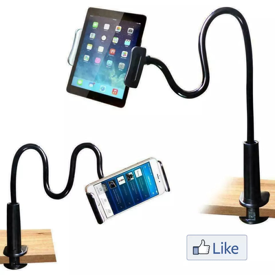 100CM 360°Rotating Tablet Stand Holder Lazy Bed Desk Mount For iPad Air iPhone Samsung