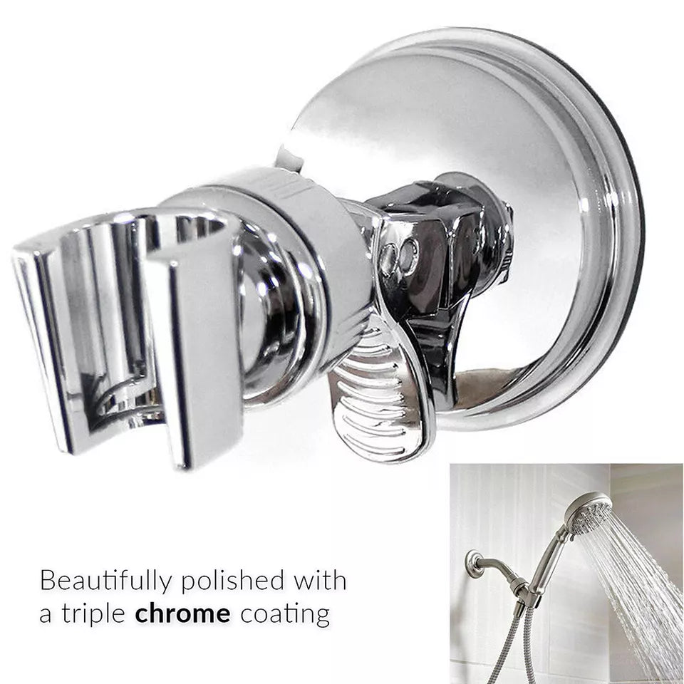 Adjustable Shower Head Holder Removable Suction Cup Shower Head Bracket No Drill