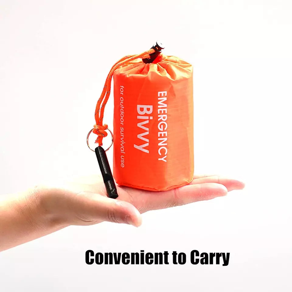 Emergency Sleeping Tent 240*150 Survival Bivvy Sack with Whistles