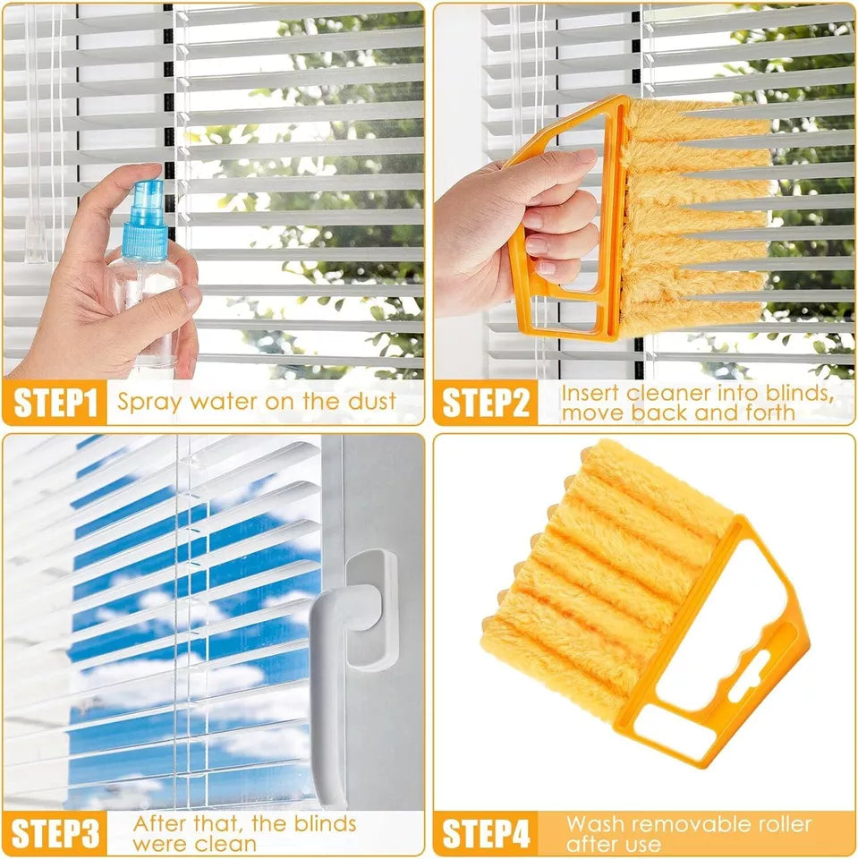 Hand Held Window Blinds Cleaner Brush Vertical Window Venetian Blind Duster