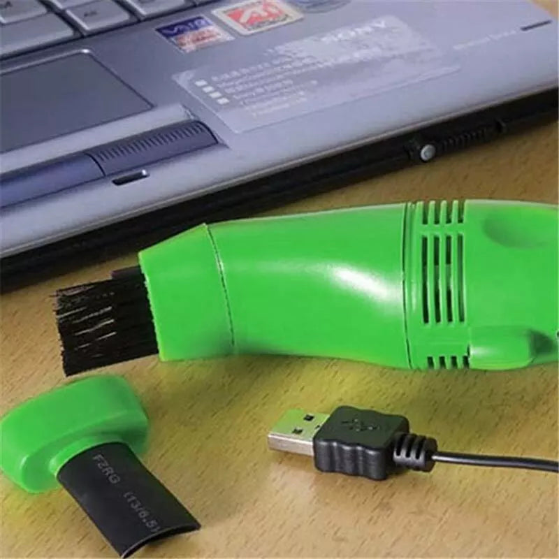 Mini Computer Vacuum USB Keyboard Cleaner PC Laptop Brush Dust Cleaning Kit