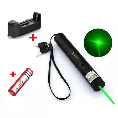 Rechargeable Green Laser Pointer High Powered Feet Long Range Laser Beam