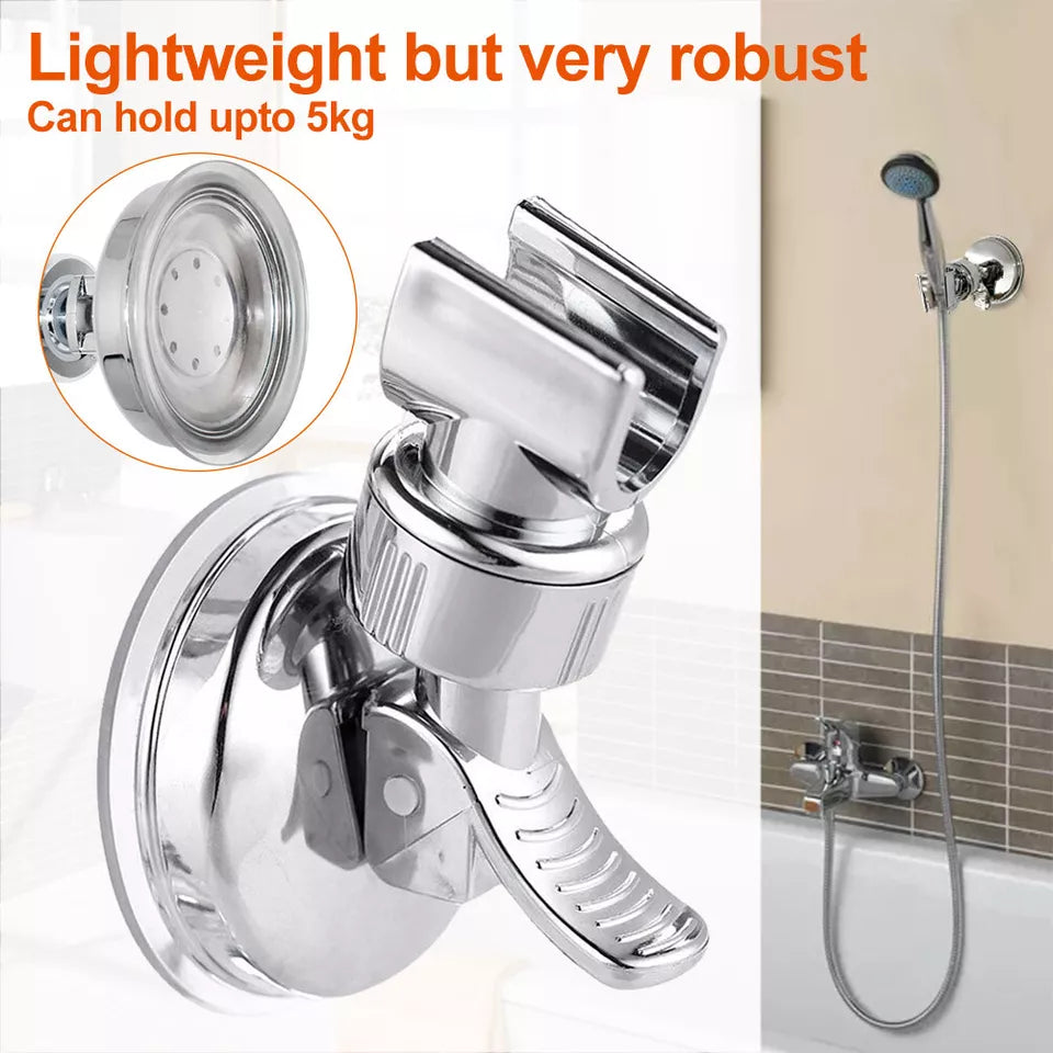 Adjustable Shower Head Holder Removable Suction Cup Shower Head Bracket No Drill