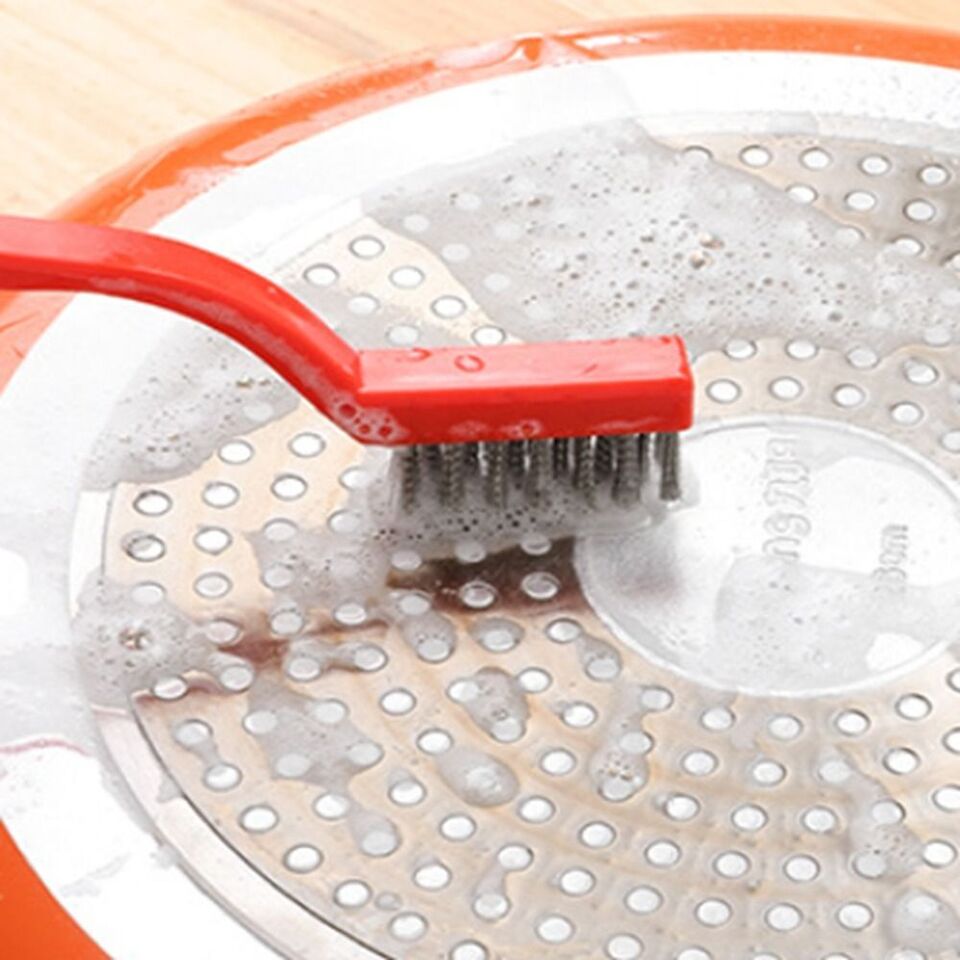 3Pcs Kitchen Stainless Steel Cleaning Brush Stove Gas Wire Brush Cleaner Tool