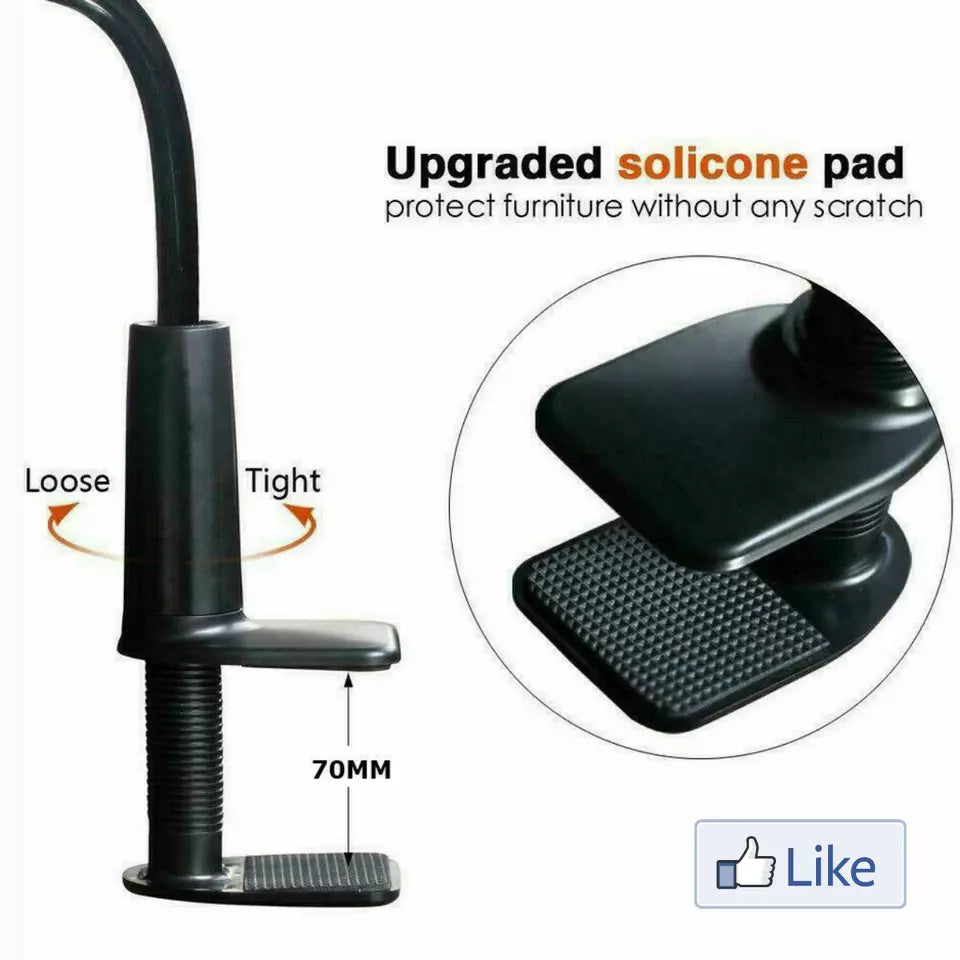 100CM 360°Rotating Tablet Stand Holder Lazy Bed Desk Mount For iPad Air iPhone Samsung