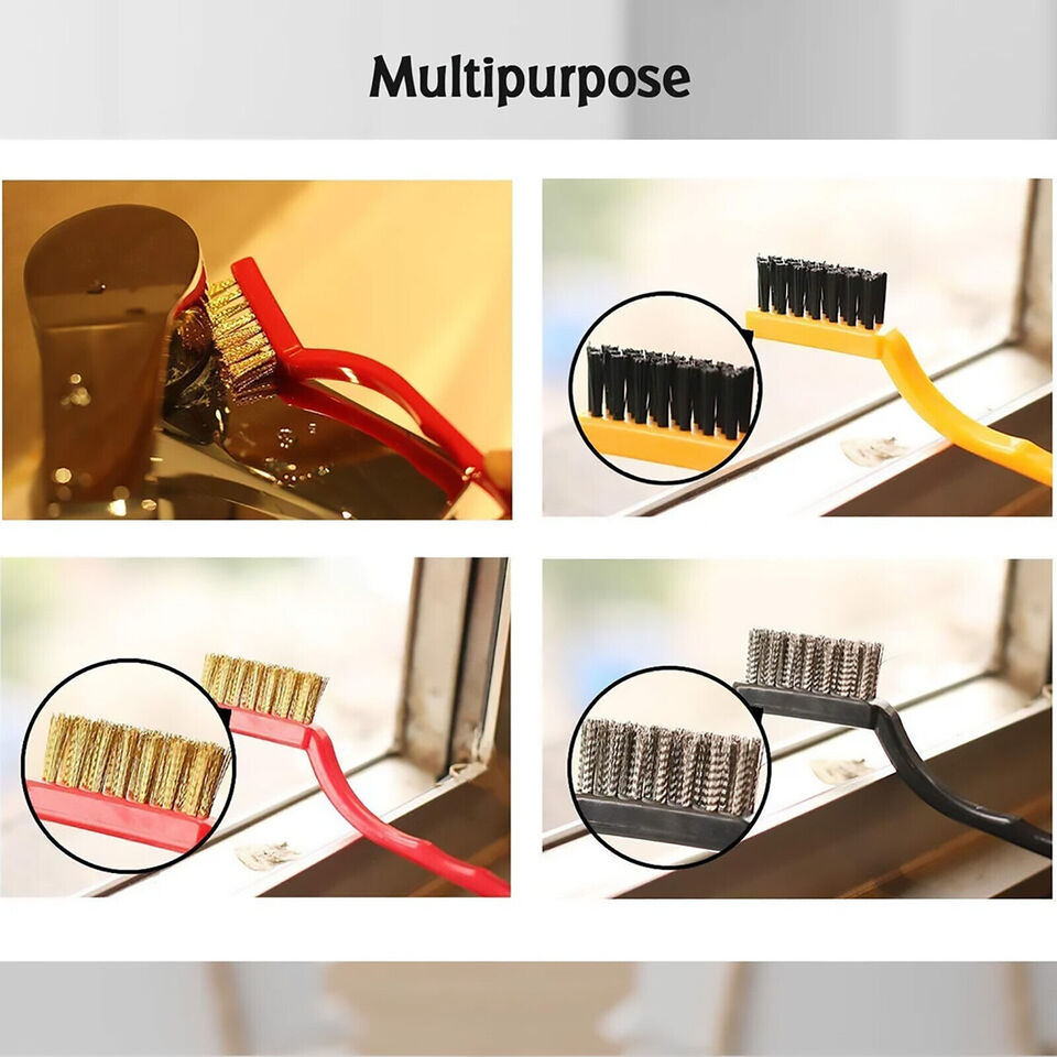 3Pcs Kitchen Stainless Steel Cleaning Brush Stove Gas Wire Brush Cleaner Tool