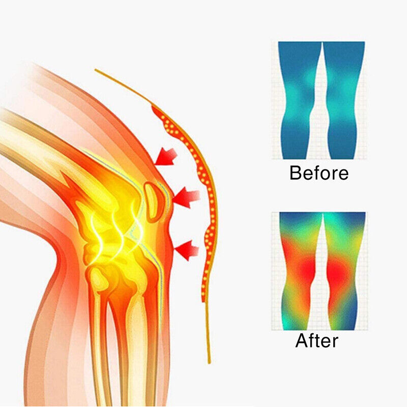 Self Heating Magnetic Knee Support Brace Pain Relief Arthritis