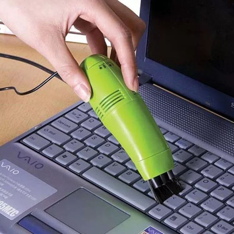Mini Computer Vacuum USB Keyboard Cleaner PC Laptop Brush Dust Cleaning Kit