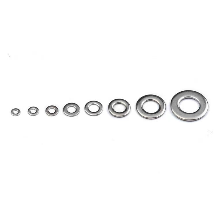 400pcs 304 Stainless Steel Flat Washer Washers Assortment Set Value Kit