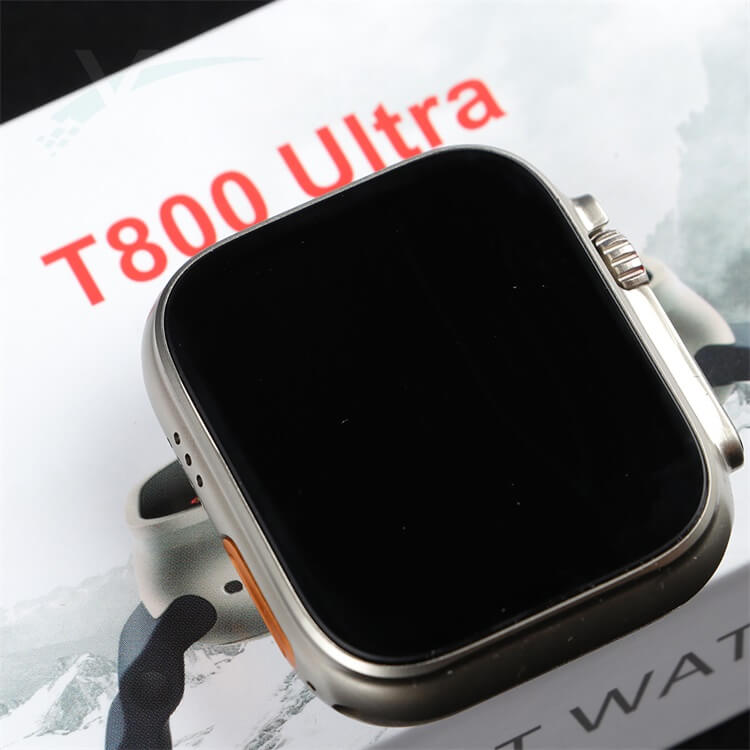 Ultra 1.99 inch Ocean Silicone Band Smart Watch Support Heart Rate