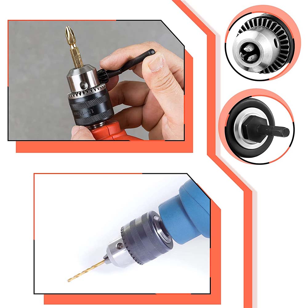 6pcs Converter Drill Bits For Impact Driver Drill Chuck Wrench Accessories Adapter