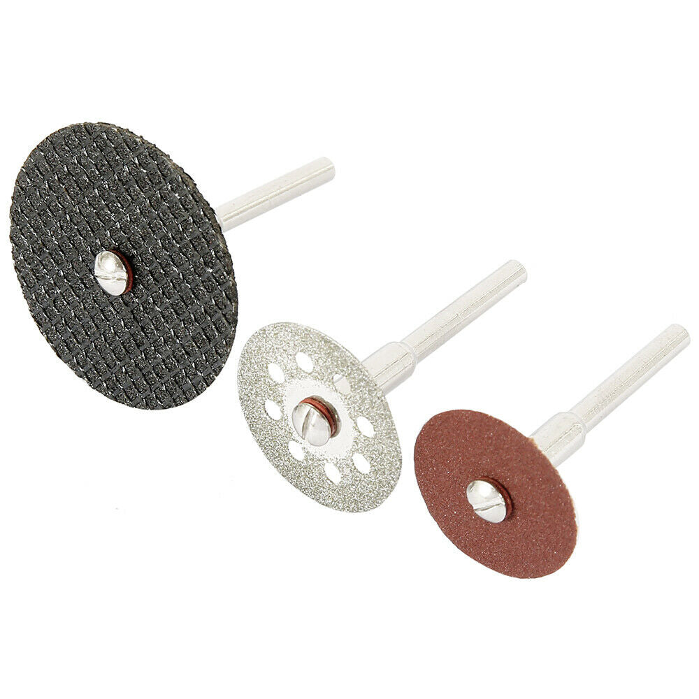 41Pcs Mini Diamond Cutting Discs Wheel Saw Blades Grind For Dremel Rotary Tool