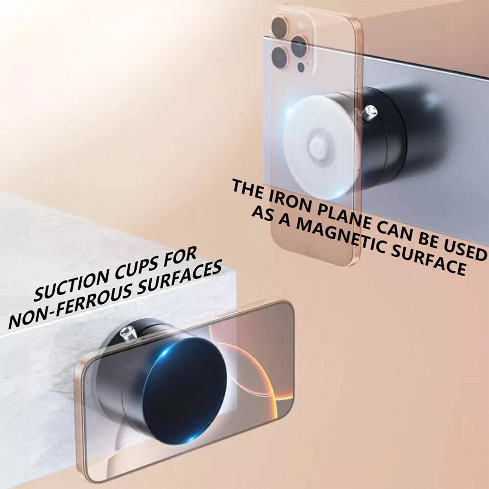 Vacuum Magnetic Suction Cup Car Phone Holder Stand Car Mount Foldable Holder