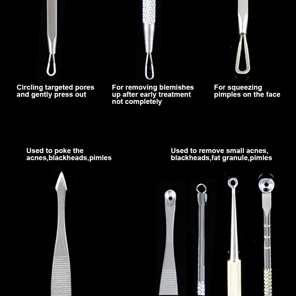 9pcs Set Blackhead Extractor