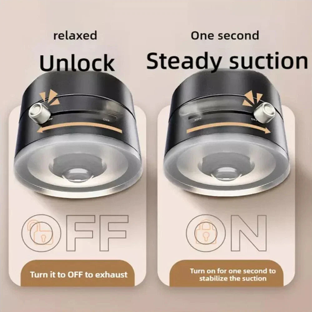Vacuum Magnetic Suction Cup Car Phone Holder Stand Car Mount Foldable Holder