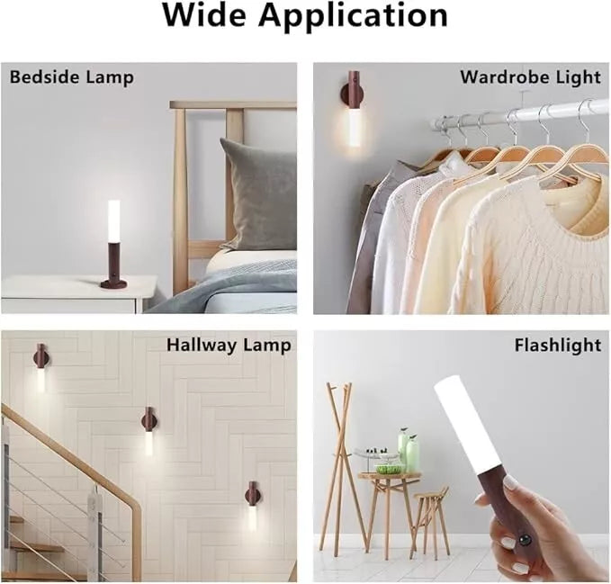 Motion Sensor Night Lights Magnet Body Sensor Hallway Night Lights Rechargeable