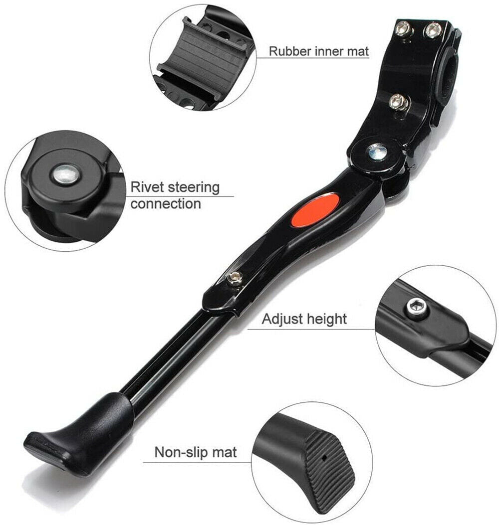 80% OFF-Bicycle Mountain Bike Adjustable Rear Kick Stand Prop Side Parking Support MTB