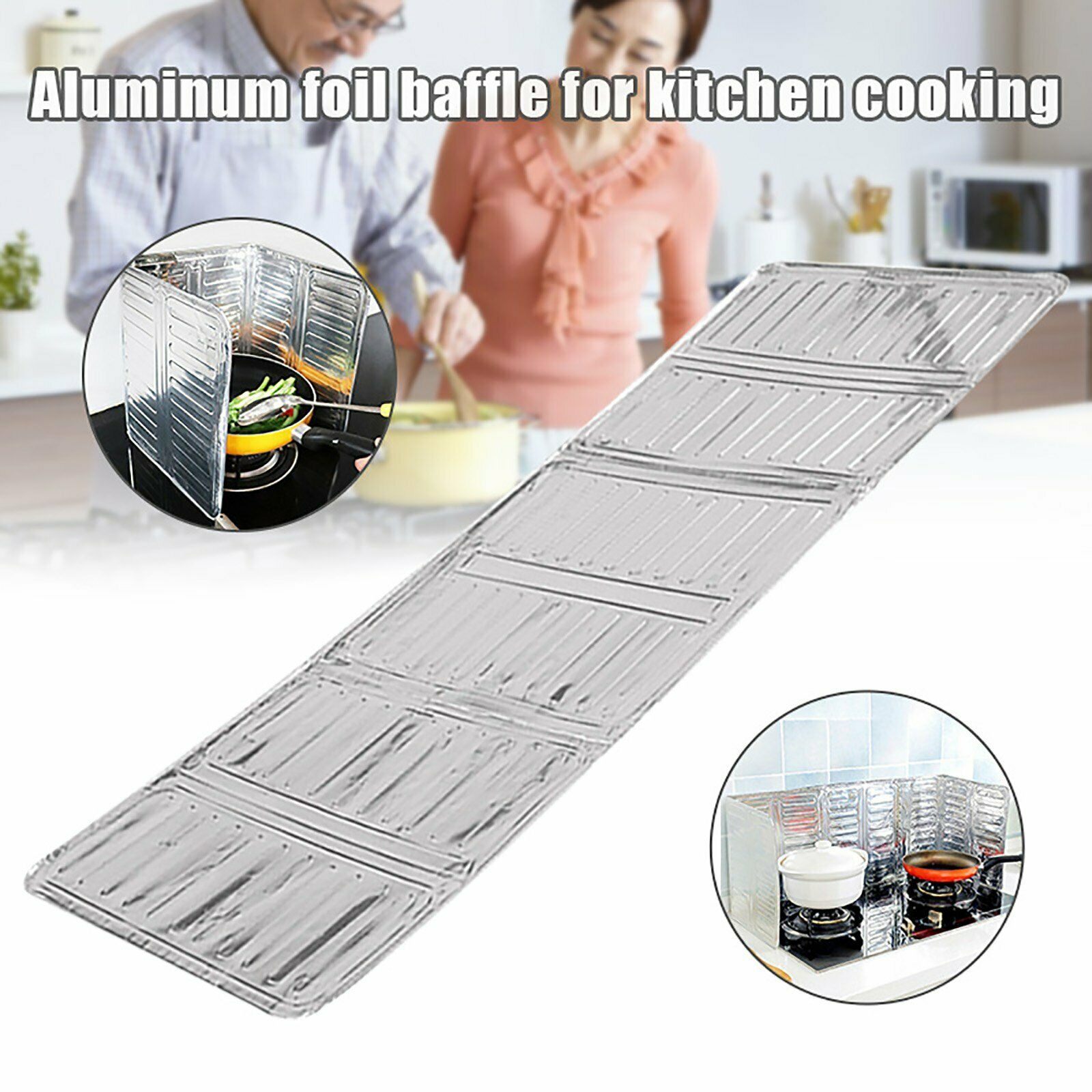 2PC Kitchen Oil Splash Guard