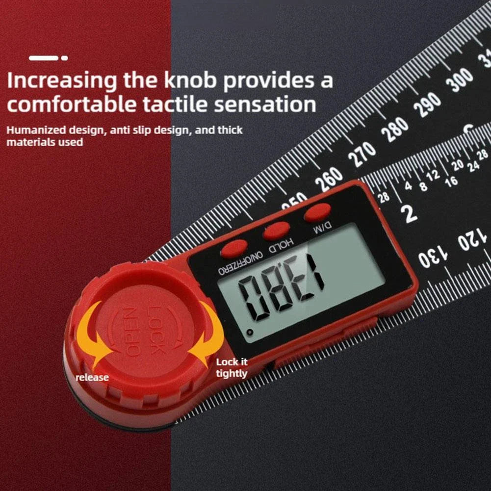 2 in 1 Digital Angle Finder Protractor (8 In/200 mm) Measuring Ruler Display