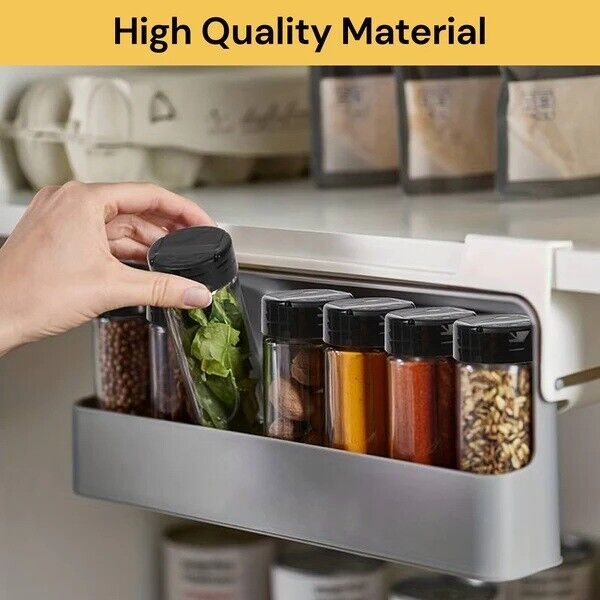 7 in 1 Self Adhesive Kitchen Spice Rack Jar Rack Organiser Storage Holder Shelf