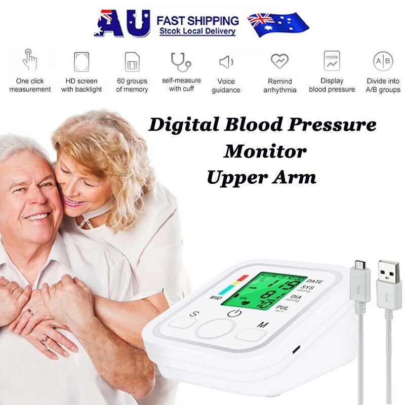 Bp Mobile Digital Blood Pressure Monitor Upper Arm BP Machine Heart Rate Monitor